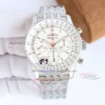 AAA replica Breitling Navitimer 70th Anniversary White Dial Aviation Chronograph 